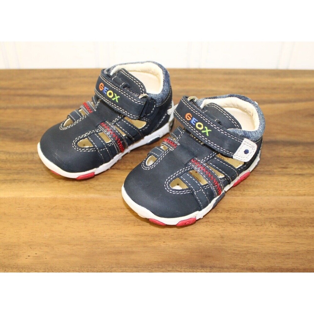 Geox Boys toddler Suade leather shoes size 18 /US‎ 3